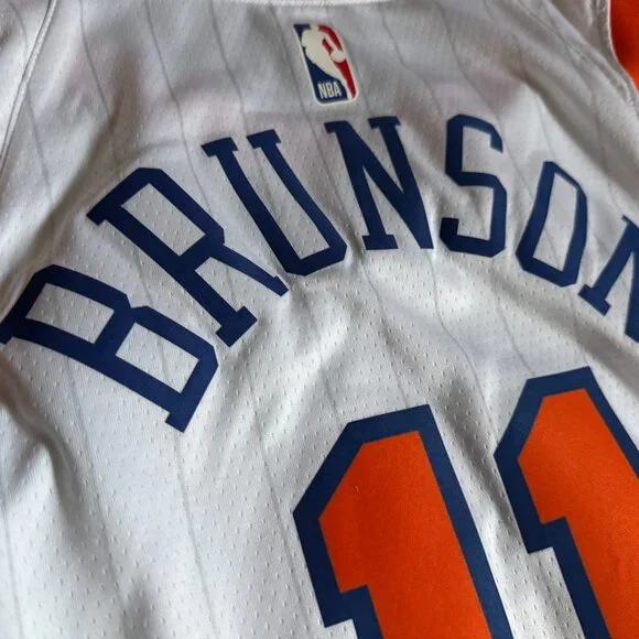 Jalen Brunson New York Knicks Nike 2025 City Edition Swingman Jersey 48 LARGE